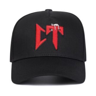Gorra Negra “CT” Bordado Rojo