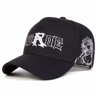 Gorra Negra “RUDE” Bordado Blanco