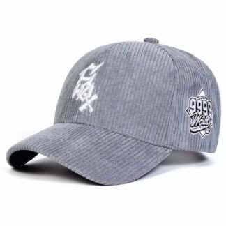 Gorra Gris “SOX” TERCIOPELO